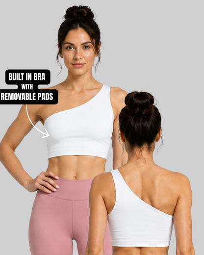 One Shoulder Crop Top