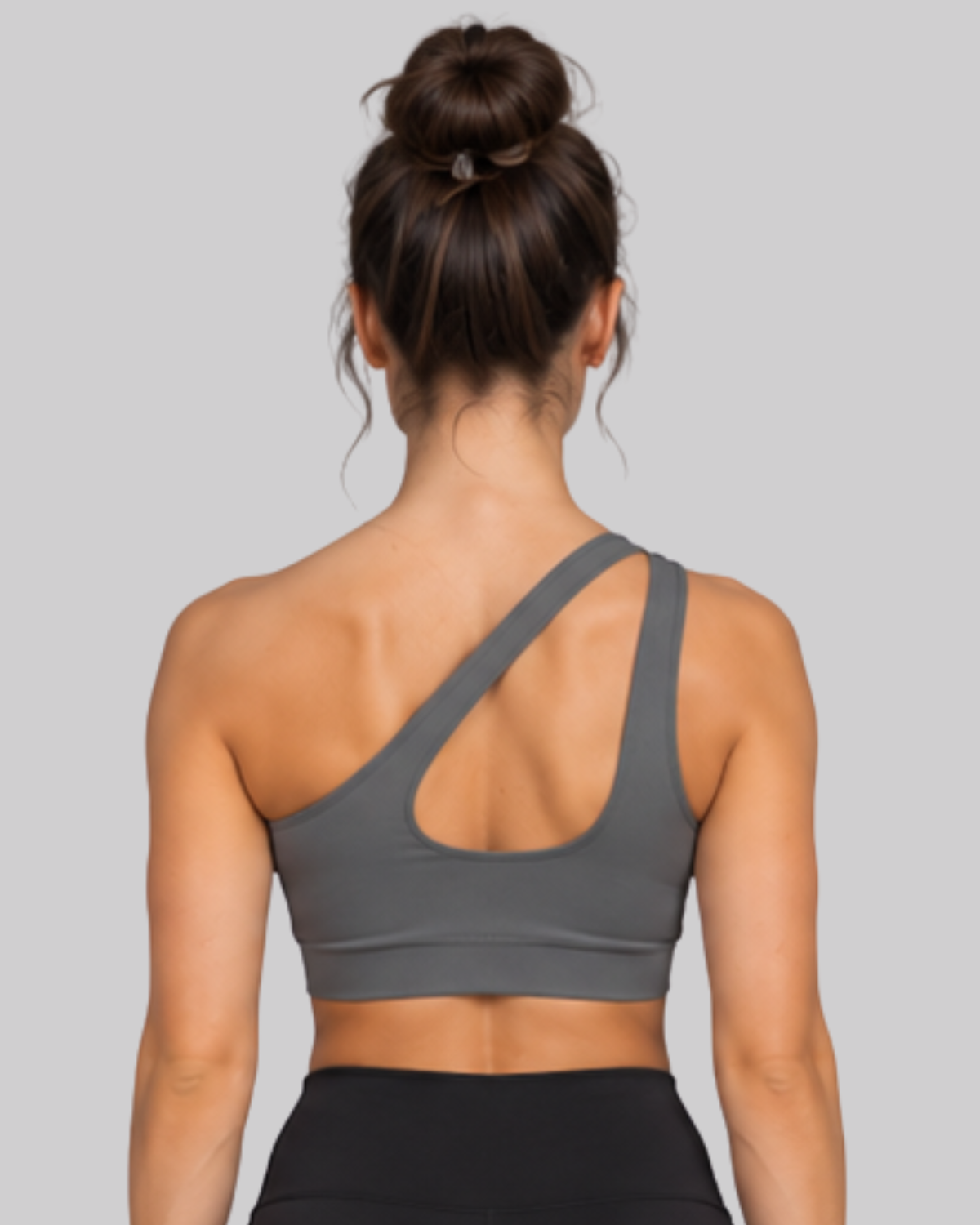 One Shoulder Two straps Crop Top