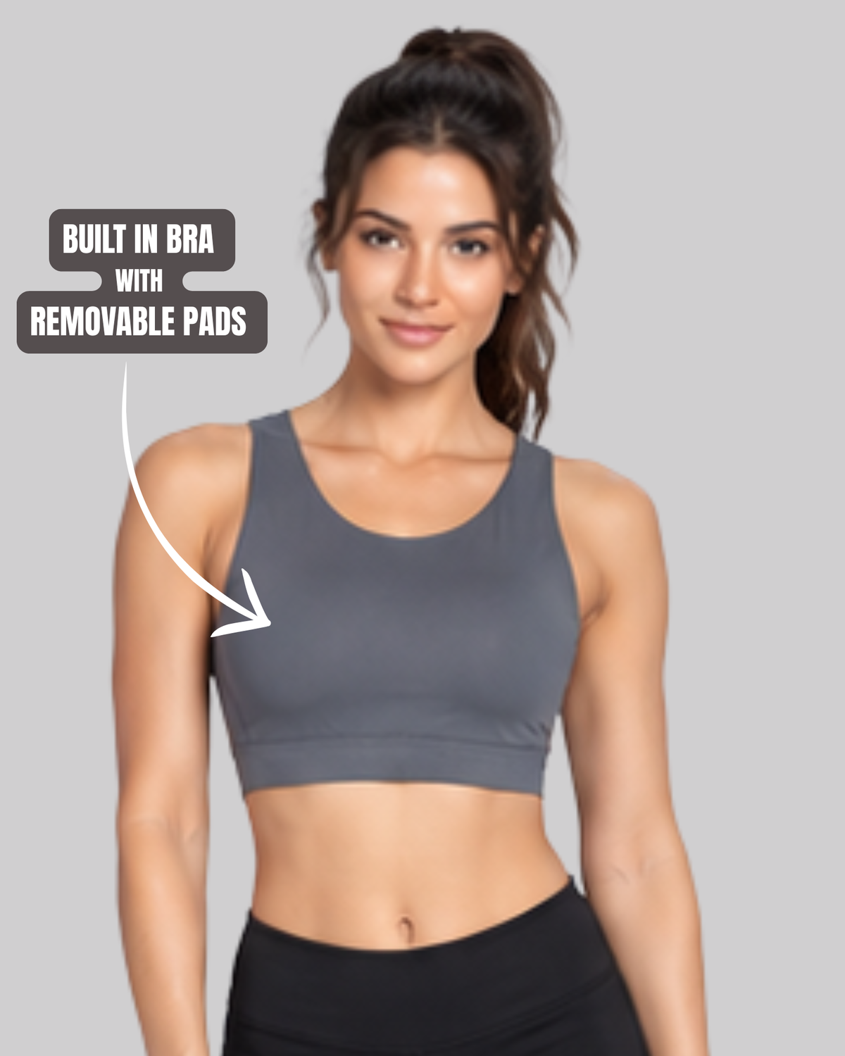 D Back Crop Top