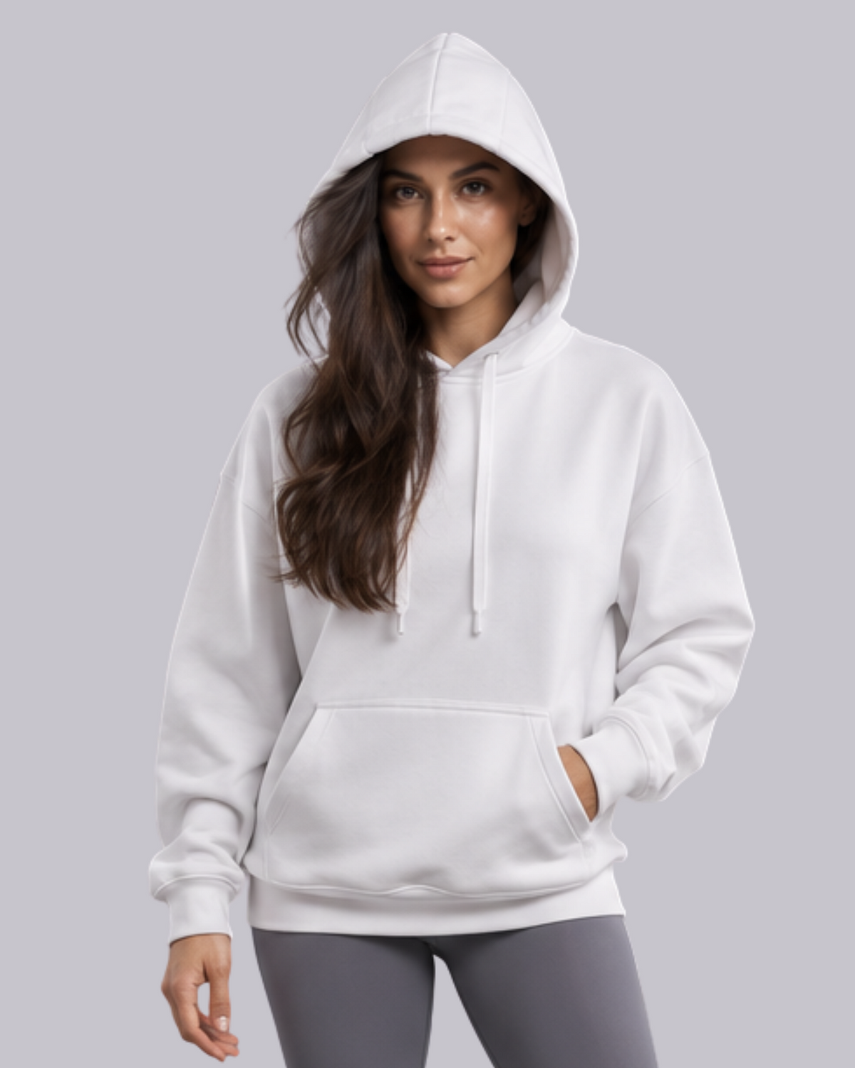 Oversized Drop Shoulders Hoodie