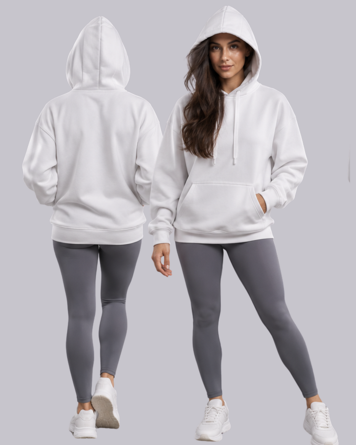 Oversized Drop Shoulders Hoodie