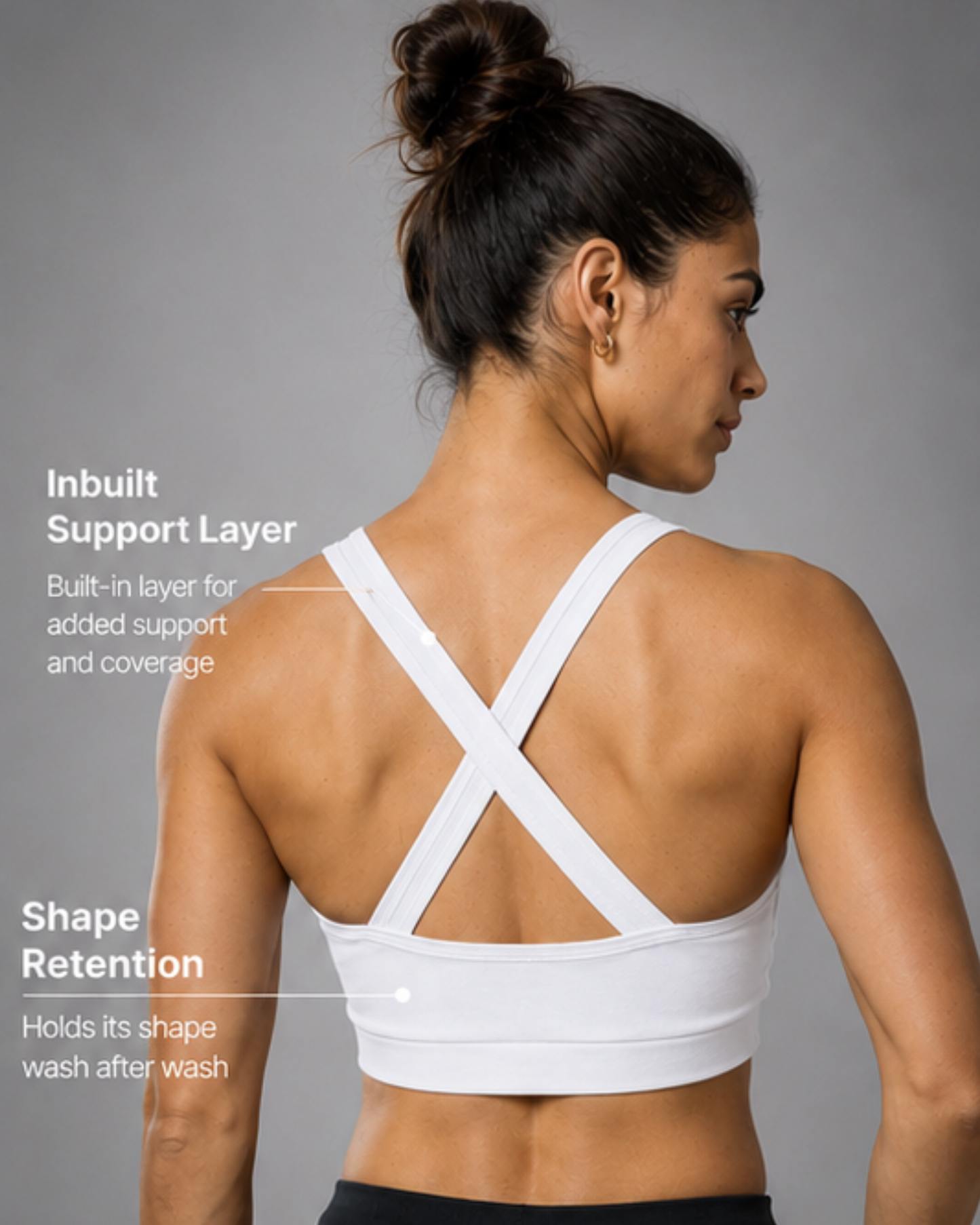 X Back Crop Top