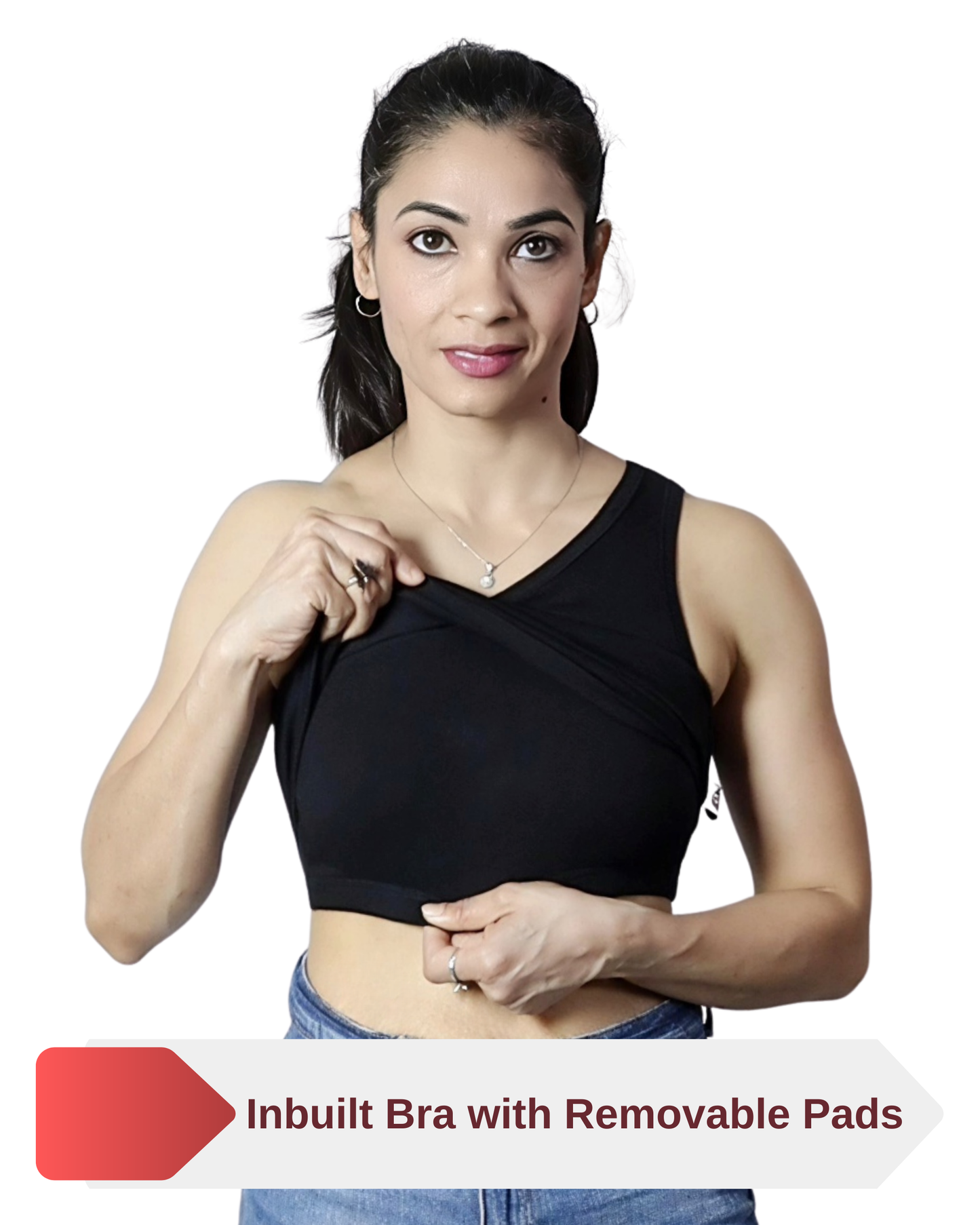 One Shoulder Crop Top