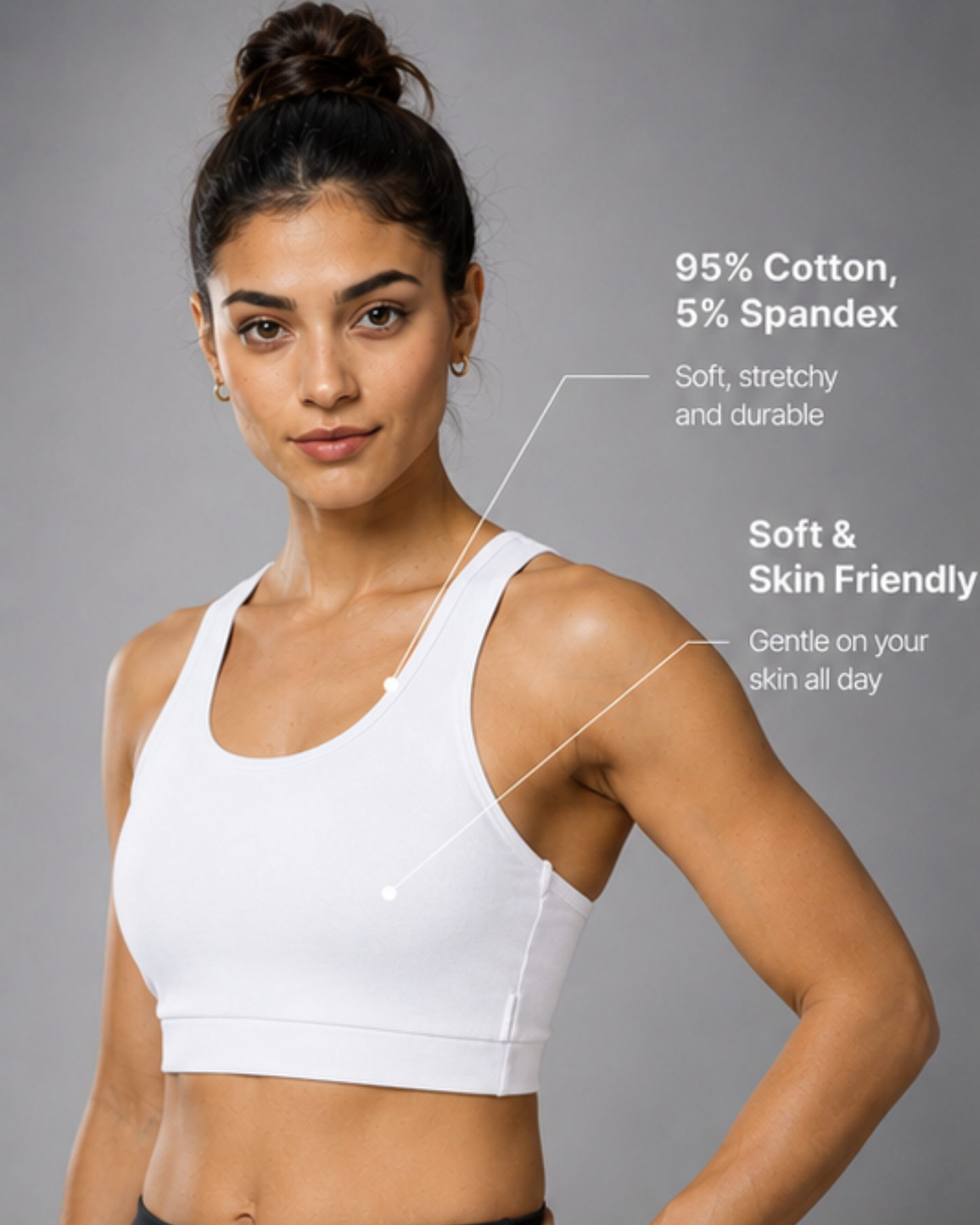 X Back Crop Top