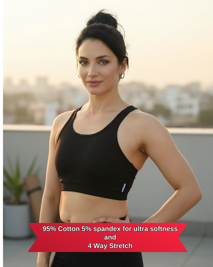 X Back Crop Top