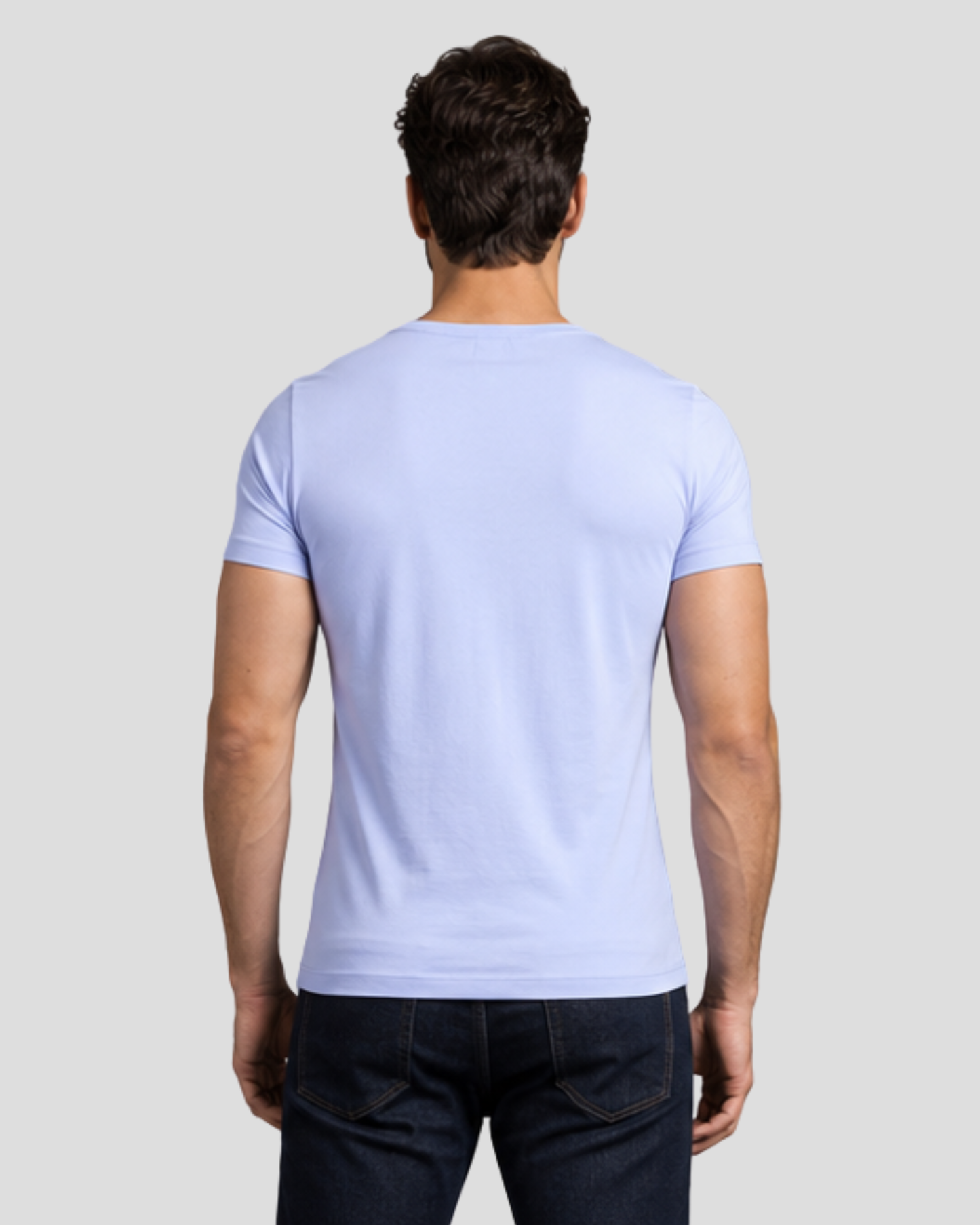 Muscle Fit Round Neck Tee