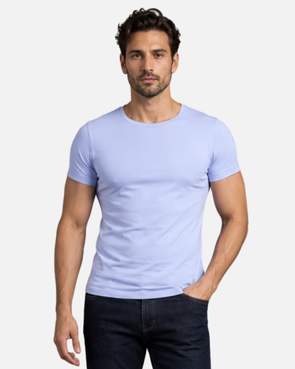 Muscle Fit Round Neck Tee