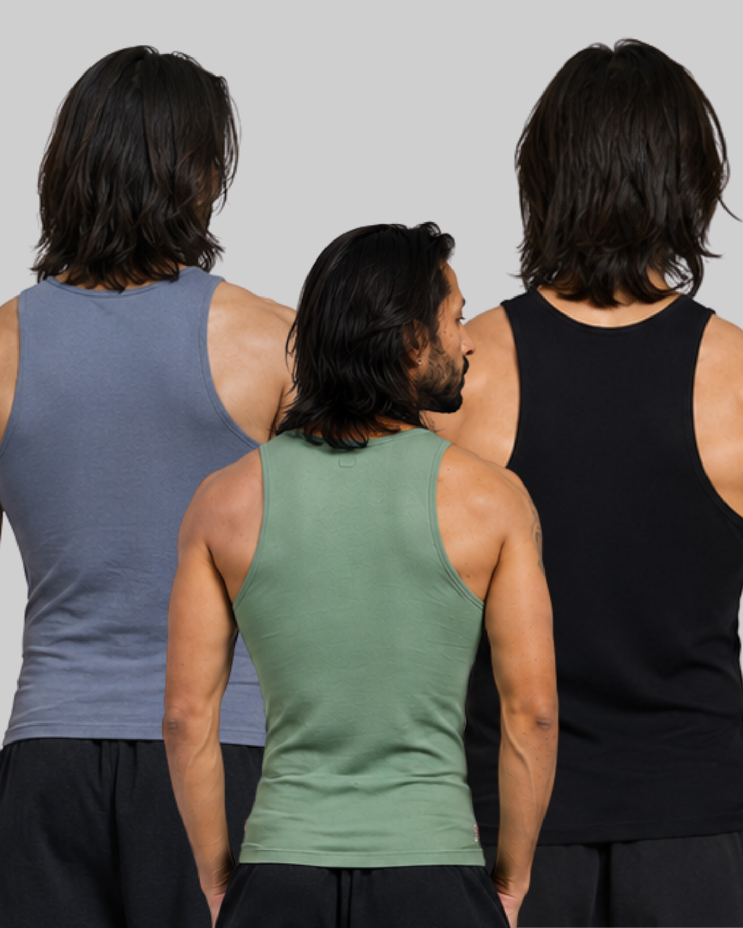 Round Neck Tank Top - Pack of 3